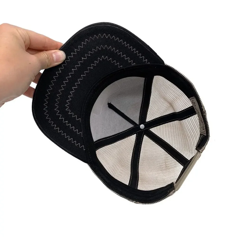 GOORIN BROS. The C ock Baseball Trucker Hat Black Tan - Picture 6 of 7